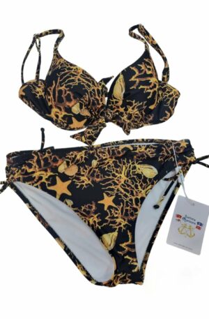Bichini  coppa fiocco e ferretto ,slip culisse. Bratelline regolabili
Fantasia corallo Spedizione Gratuita
