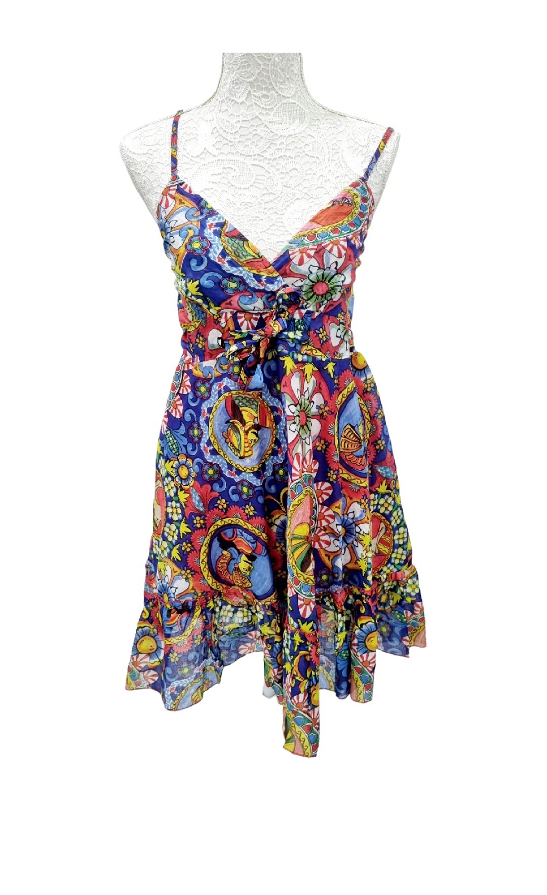 Abito corto 100% cotone con bratelline regolabili, retro elasticizzato. Taglia unica
Fantasia Pupi Spedizione Gratuita