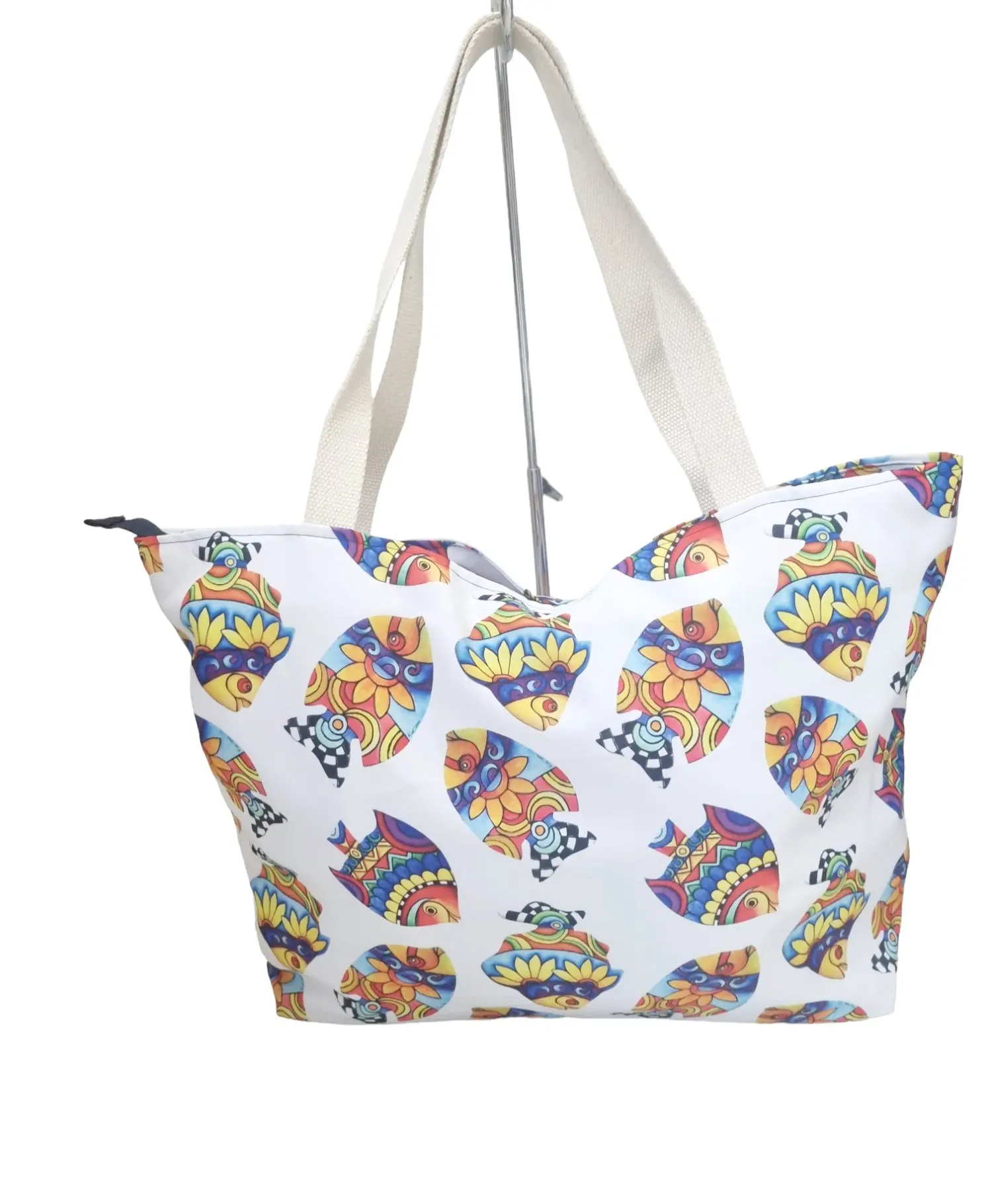 Borsa Shopper Grande da Spiaggia in Poliestere con Fantasia Pesci Grandi – Fatta a Mano in Italia Spedizione Gratuita Borsa Shopper Grande da Spiaggia in Poliestere con Fantasia Pesci Grandi – Fatta a Mano in Italia Spedizione Gratuita