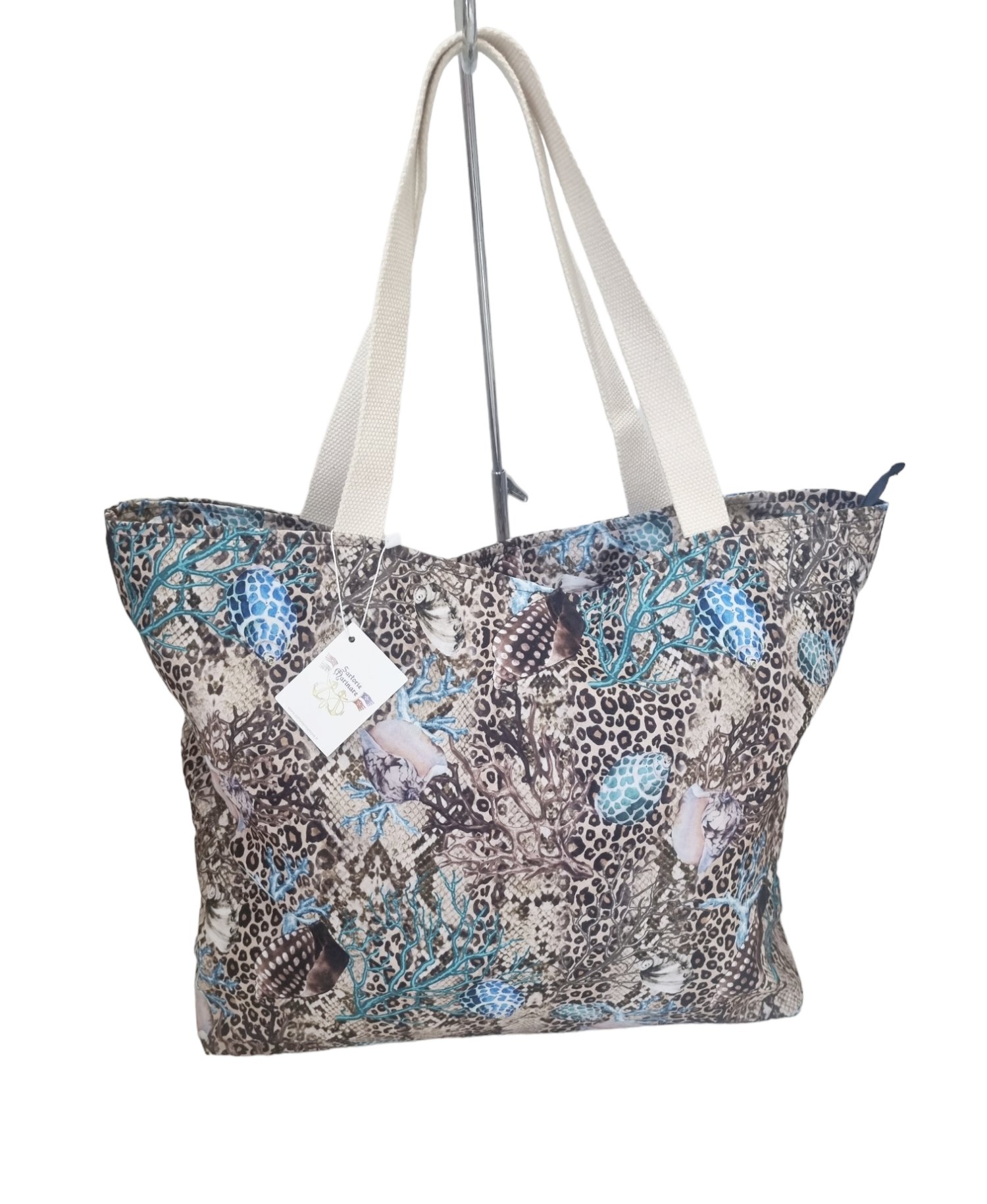 Borsa Shopper Grande Da Spiaggia In Poliestere – Fantasia Maculato Corallo Spedizione Gratuita Borsa Shopper Grande Da Spiaggia In Poliestere – Fantasia Maculato Corallo Spedizione Gratuita
