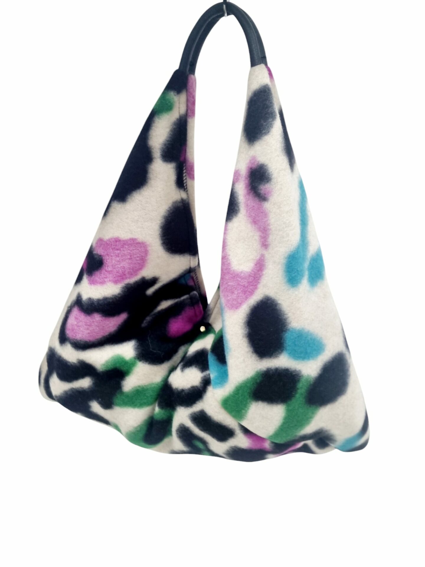 Borsa Sacca nuda in lana con manico in vera pelle e bottone magnetico. 
Misure 65x55x20 Spedizione Gratuita