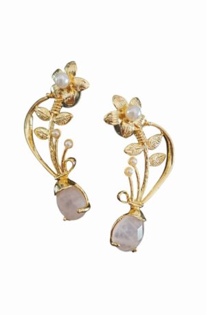 Orecchini realizzati con ottone perle di maiorca e quarzo rosalunghezza 4cmpeso 6.9gr Spedizione Gratuita Orecchini realizzati con ottone perle di maiorca e quarzo rosalunghezza 4cmpeso 6.9gr Spedizione Gratuita