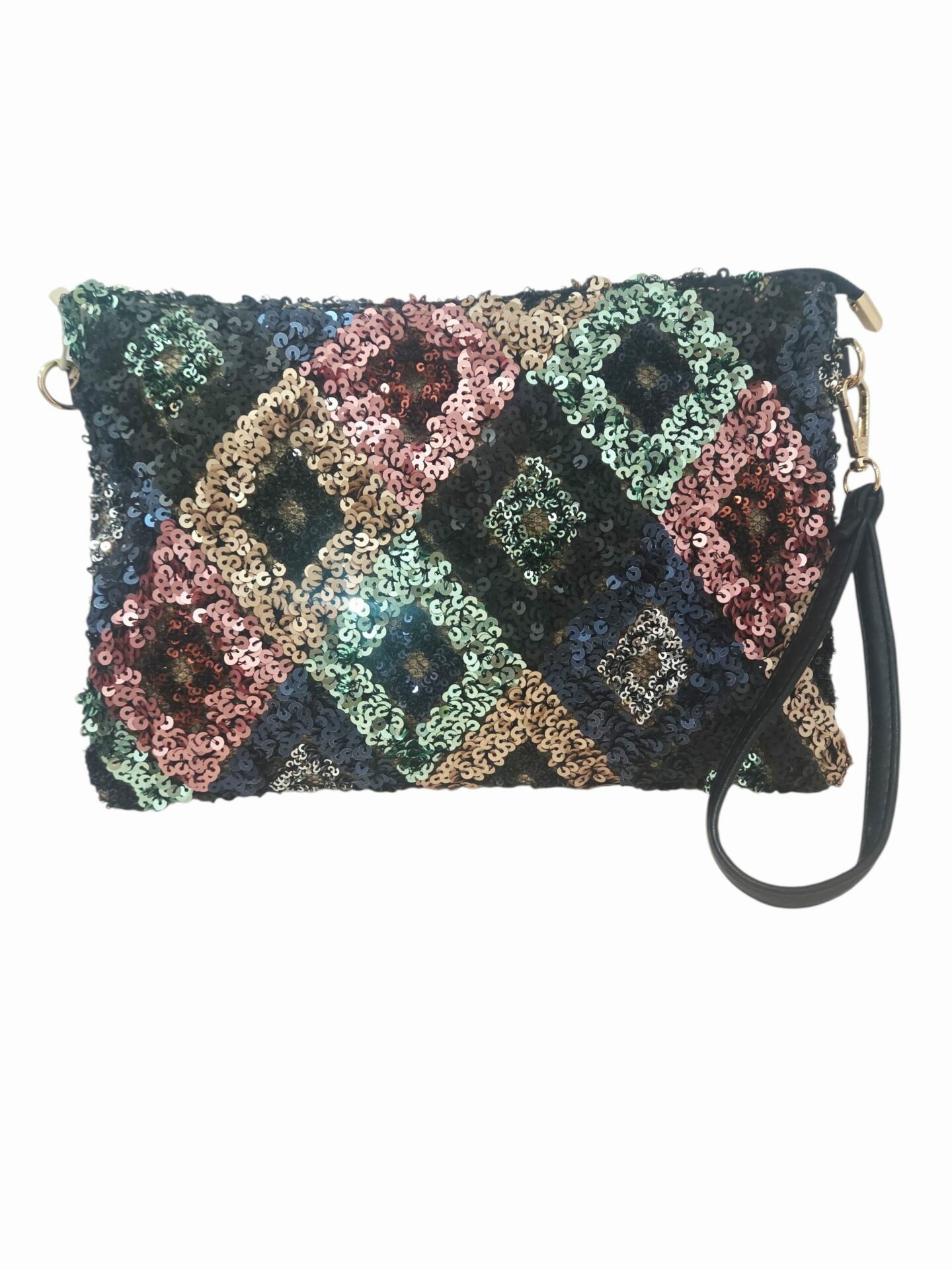 Borsa busta realizzata con paillettes e corda dotata di tracolla e polsiera.Misure 30x 20 Spedizione Gratuita Borsa busta realizzata con paillettes e corda dotata di tracolla e polsiera.Misure 30x 20 Spedizione Gratuita