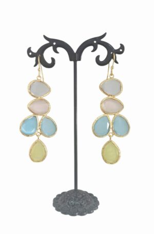 Orecchini occhio di gatto multicolore realizzati con contorno in ottone lunghezza 8cmpeso 7.9gr Spedizione Gratuita Orecchini occhio di gatto multicolore realizzati con contorno in ottone lunghezza 8cmpeso 7.9gr Spedizione Gratuita