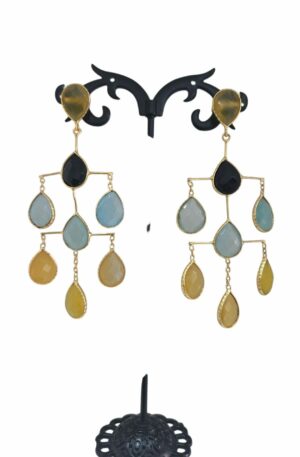 Orecchini realizzati con ottone e goccie occhio di gattolunghezza 8.5cmpeso 7.4gr Spedizione Gratuita Orecchini realizzati con ottone e goccie occhio di gattolunghezza 8.5cmpeso 7.4gr Spedizione Gratuita
