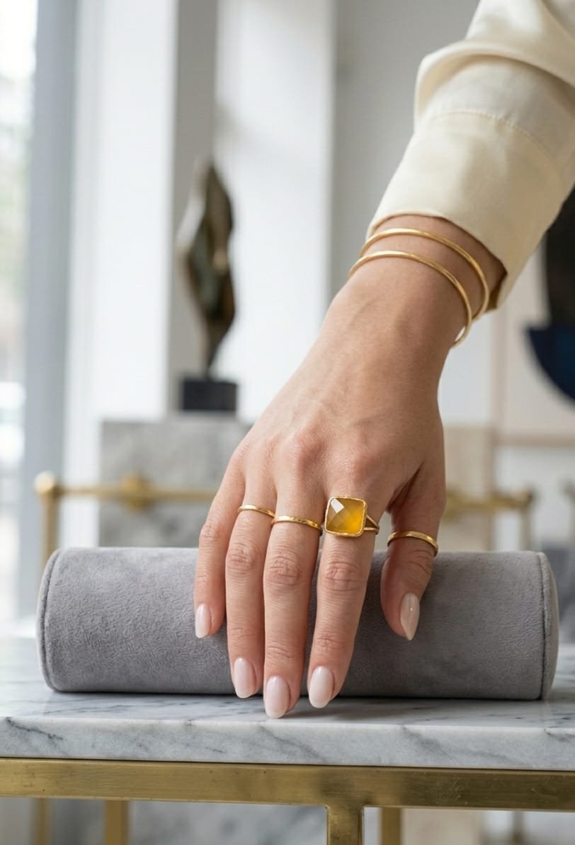Adjustable rings made with a square cat's eye stone and brass. Square size 1.5 cm. Free shipping Anelli regolabili realizzati con pietra quadrata occhio di gatto ed ottone. Misura quadrato 1,5 cm Spedizione Gratuita