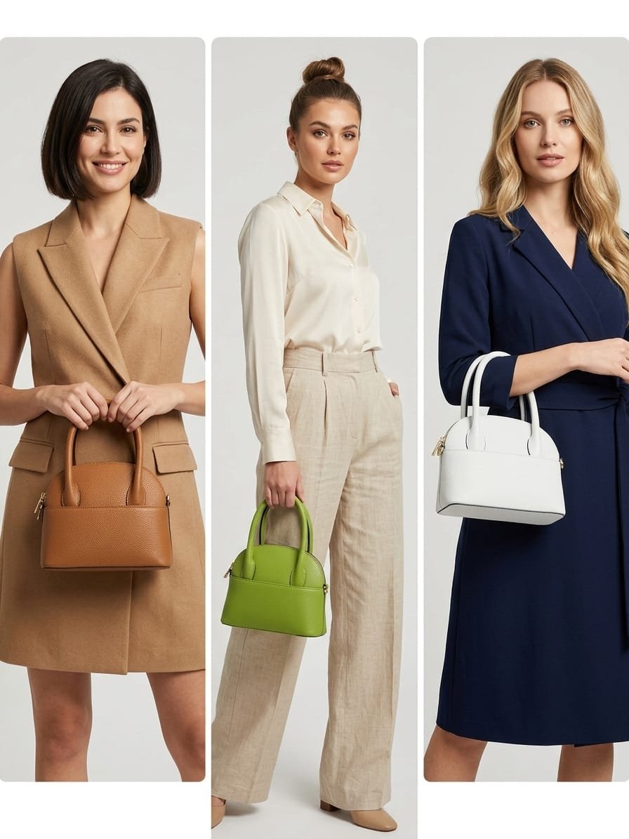 Mini bags, genuine leather bags, made in Italy, featuring external pockets on both sides, zip closure, single lined interior compartment, shoulder strap and studs at the base. Dimensions: H17 W9 L20 Free shipping Mini bags, borse in vera pelle, made Italy, dotate di tasche esterne ambo i lati, chiusura con zip,interno foderato scomparto unico,dotate di tracolla e tacchetti alla base. Misure H17 B9 L20 Spedizione Gratuita