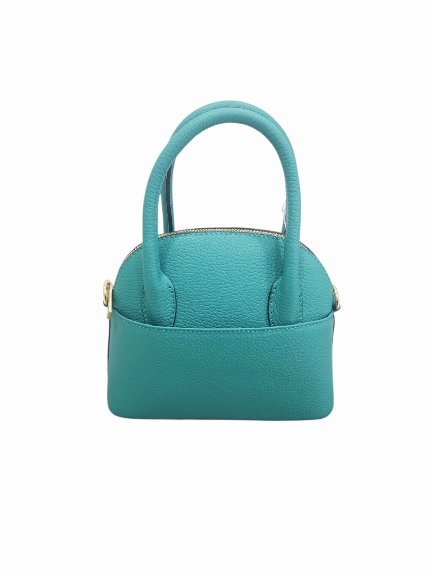 Mini bags, borse in vera pelle, made Italy, dotate di tasche esterne ambo i lati, chiusura con zip,interno foderato scomparto unico,dotate di tracolla e tacchetti alla base. 
Misure H17 B9 L20 Spedizione Gratuita