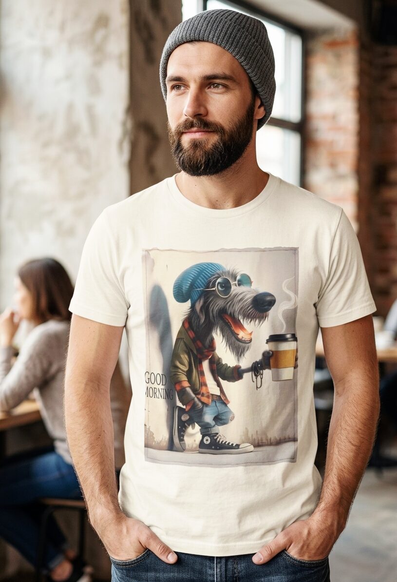 T-shirt Uomo in cotone con stampa Lupo , simpatica e briosa.Taglia L Spedizione Gratuita T-shirt Uomo in cotone con stampa Lupo , simpatica e briosa.Taglia L Spedizione Gratuita