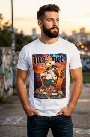 T-shirt Uomo in cotone con stampa Papero , simpatica e briosa.Taglia M Spedizione Gratuita T-shirt Uomo in cotone con stampa Papero , simpatica e briosa.Taglia M Spedizione Gratuita