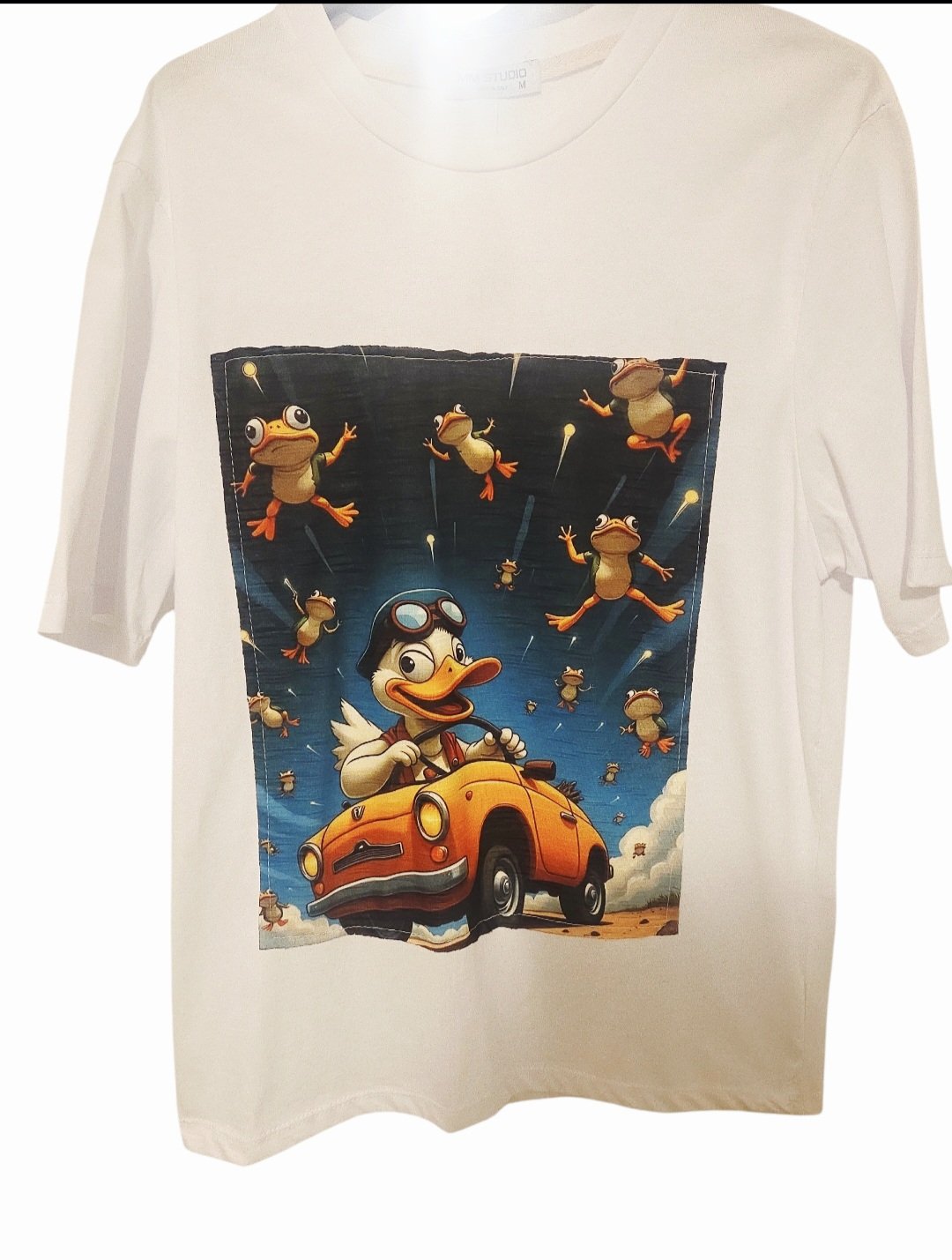 T-shirt Uomo in cotone con stampa Papero , simpatica e briosa.Taglia M Spedizione Gratuita T-shirt Uomo in cotone con stampa Papero , simpatica e briosa.Taglia M Spedizione Gratuita