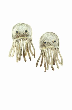 Orecchini polipi realizzati in ottone battuto con occhietti con zirconi blu.
lunghezza 4.5cm
peso 6.5gr Spedizione Gratuita