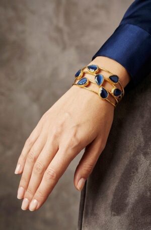 Bracciale ad incastro realizzato in ottone con occhio di gatto incastonato blu e carta da zucchero Spedizione Gratuita Bracciale ad incastro realizzato in ottone con occhio di gatto incastonato blu e carta da zucchero Spedizione Gratuita