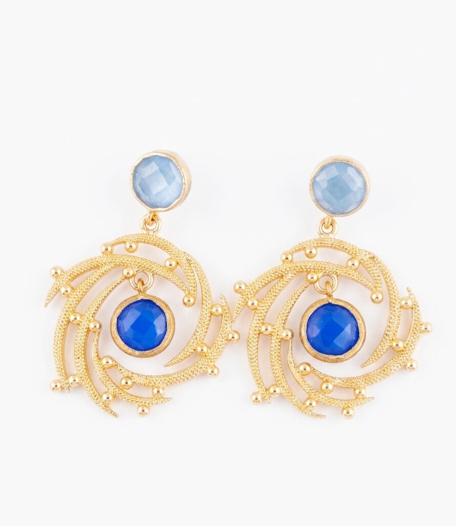 Orecchini realizzati con ottone ed occhio di gatto blu elettrico e neutro
lunghezza 4.5cm
peso 7.1gr Spedizione Gratuita